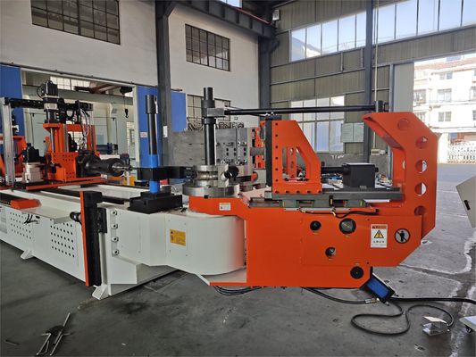 DW130CNC10A3S-T ऑटो सीएनसी पाइप ट्यूब झुकने मशीन 5.5 इंच पाइप बेंडर 10 धुरी धक्का झुकने के साथ
